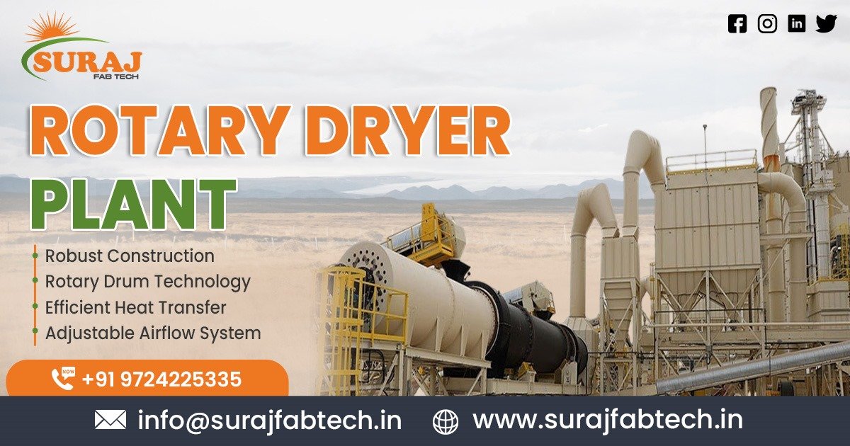 Industrial Rotary Dryer Plant in Maharashtra