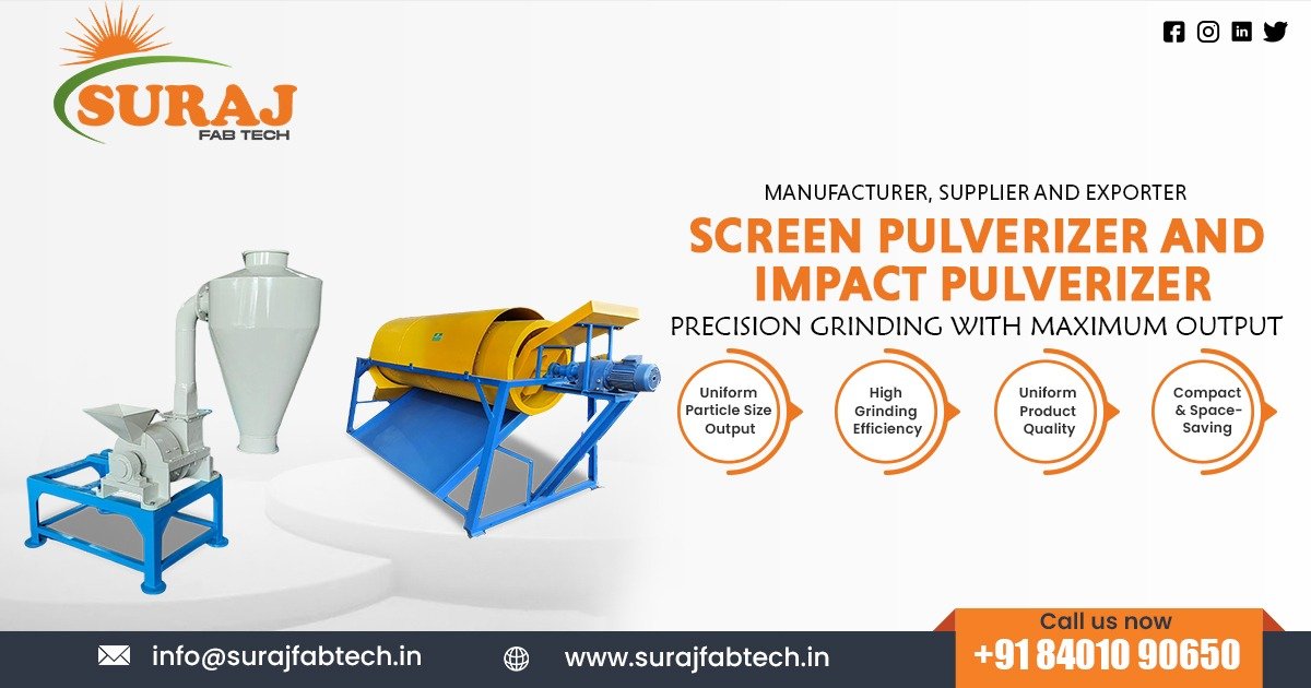 Screen Pulverizer and Impact Pulverizer in Kerala