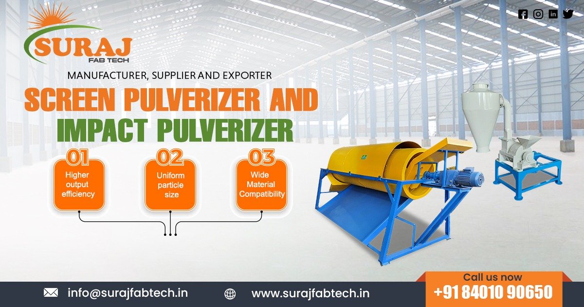 Screen Pulverizer and Impact Pulverizer in Rajasthan