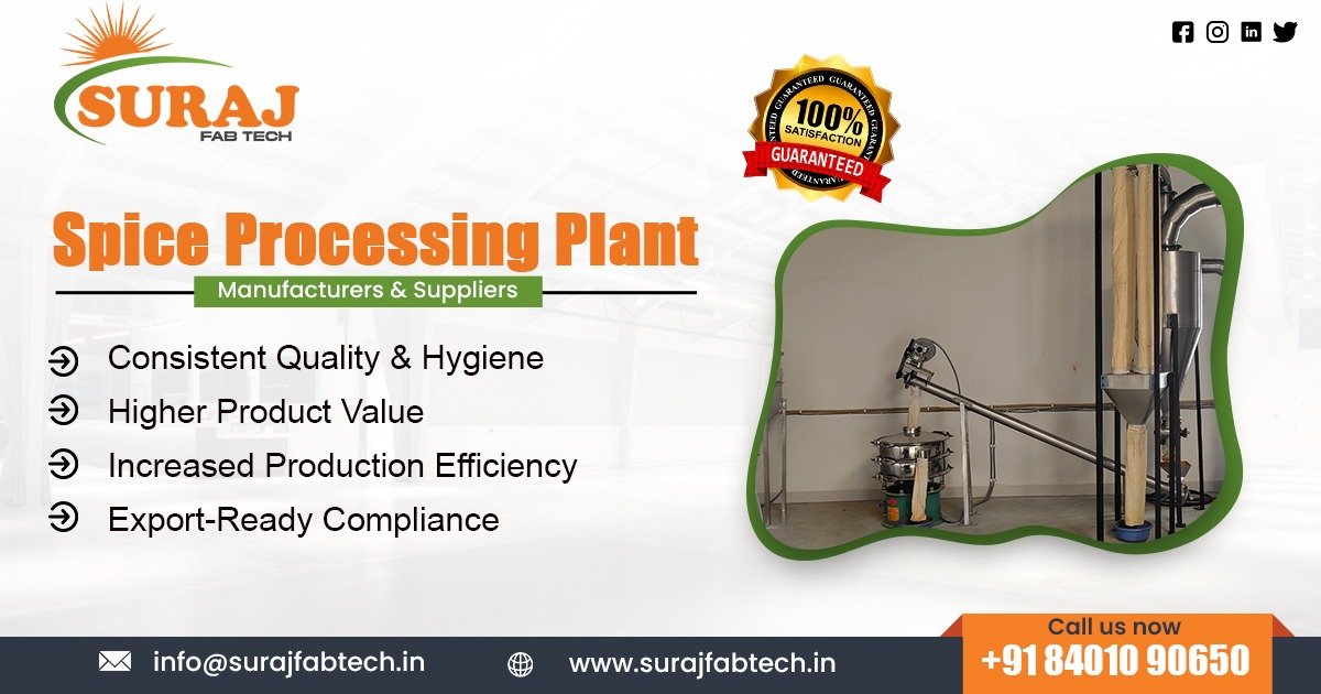 Spice Processing Plant in Ahmedabad