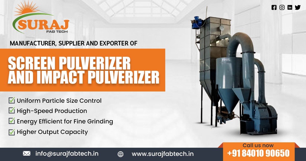 Screen Pulverizer and Impact Pulverizer in Tamil Nadu