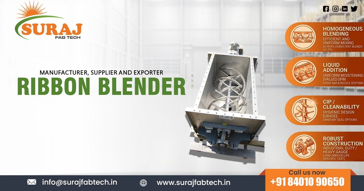 Top Ribbon Blender Supplier in Madhya Pradesh