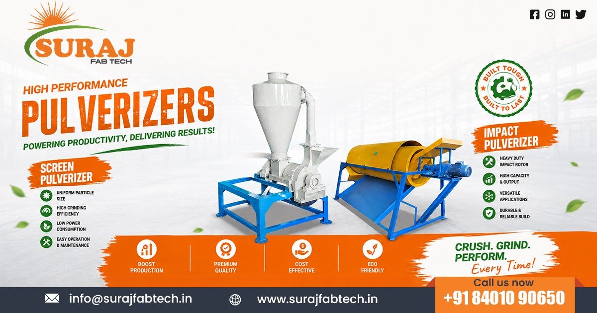 Screen Pulverizer and Impact Pulverizer in Uttar Pradesh
